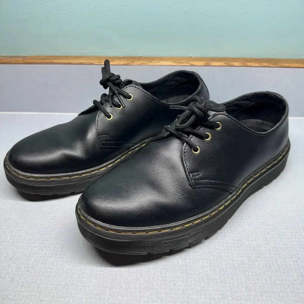 Dr Martens Leather‎ Oxford Shoe Zavala Lo Men’s US 7 Women’s US 8 Black Doc